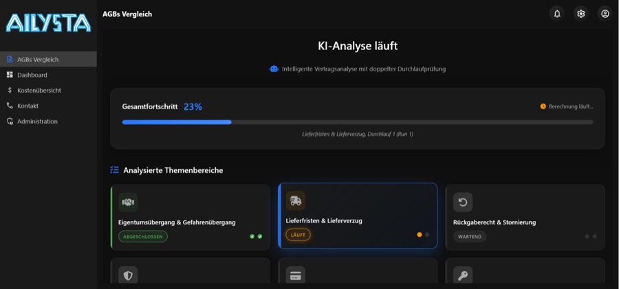 Gegenüberstellung der Klauseln