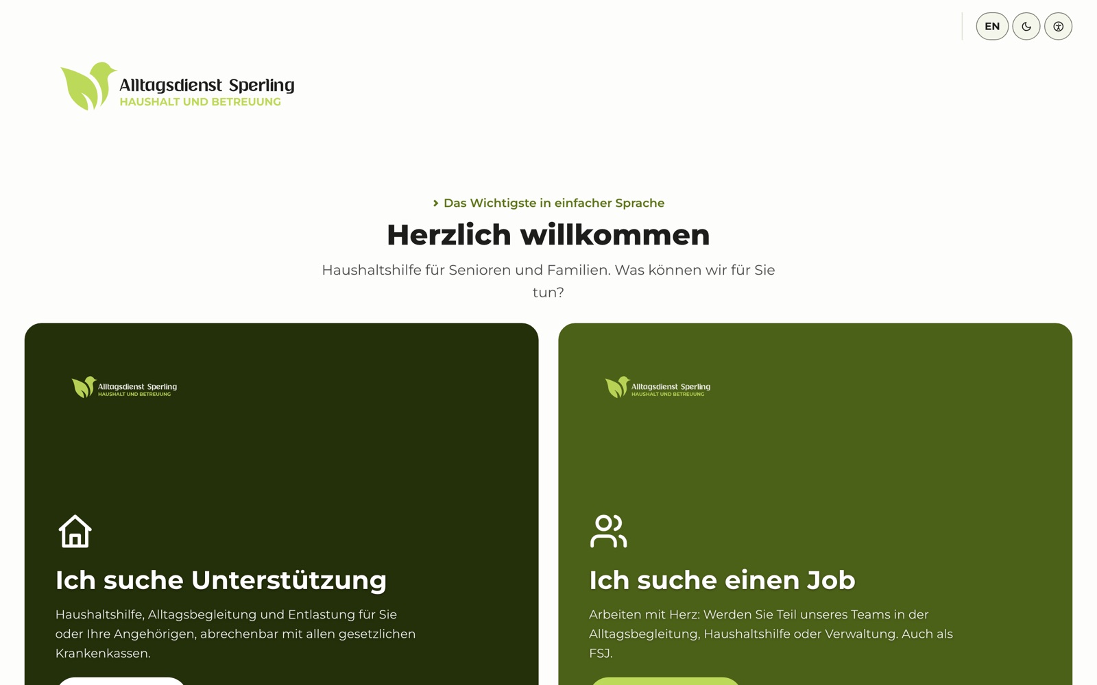 Einstieg: Unterstützung suchen oder einen Job
